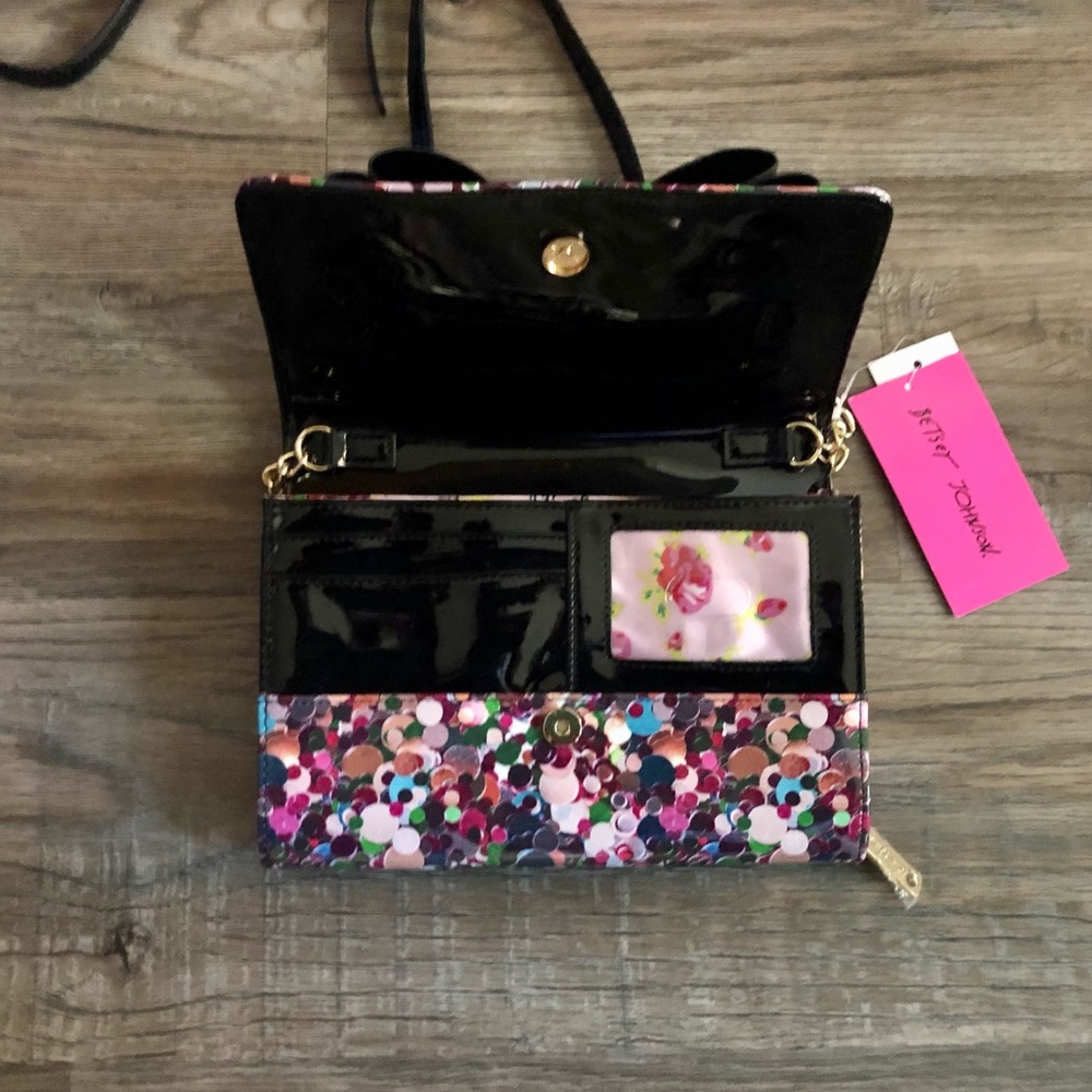 HP ๐ NWT Betsy Johnson Confetti Crossbody - Picture 9 of 12